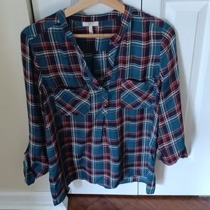 Joie plaid top like new small